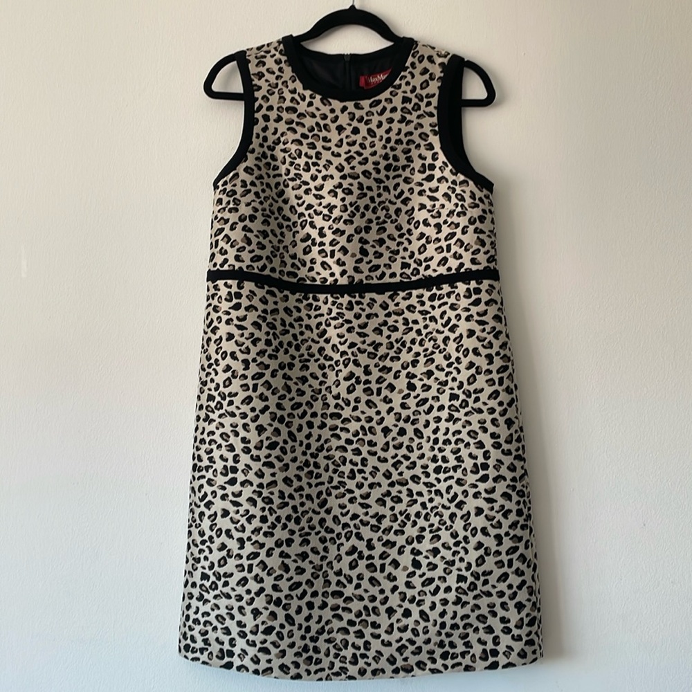 Max Mara Studio Leopard Dress - Size 8 (Fits Small)